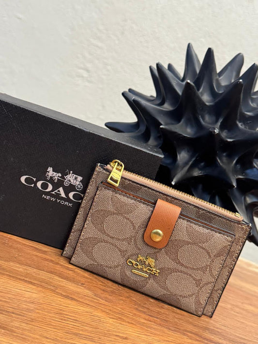 MONEDERO/TARJETERO COACH KHAKI