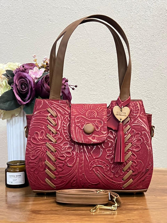 BOLSO EVA ROJO-COBRE