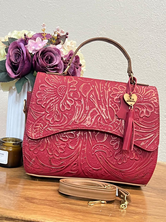 BOLSO PENELOPE ROJO-COBRE
