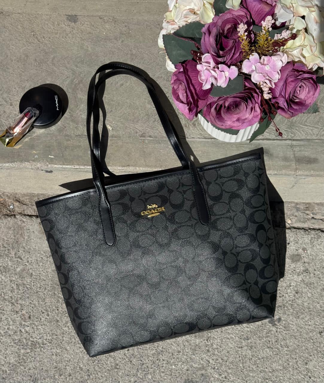 BOLSA COACH GRANDE NEGRO