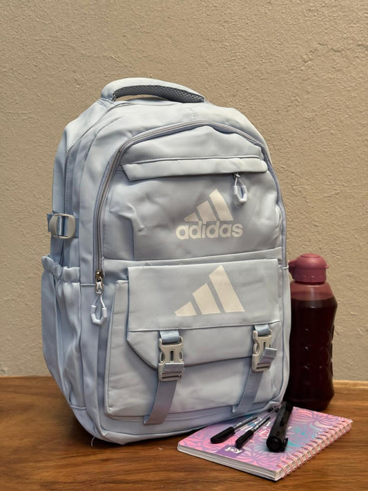 MOCHILA BROCHES ADIDAS 001 CELESTE