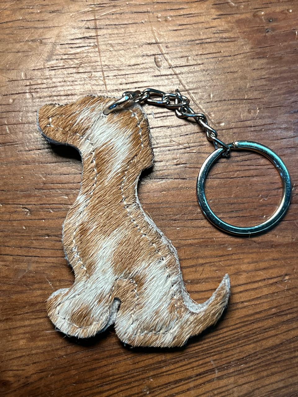 LLAVERO DE PELO FORMA DE PERRO