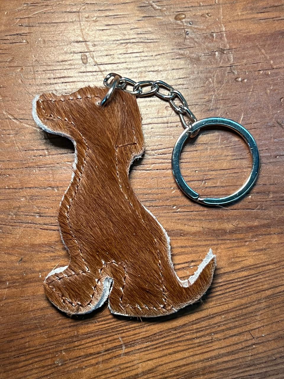 LLAVERO DE PELO FORMA DE PERRO