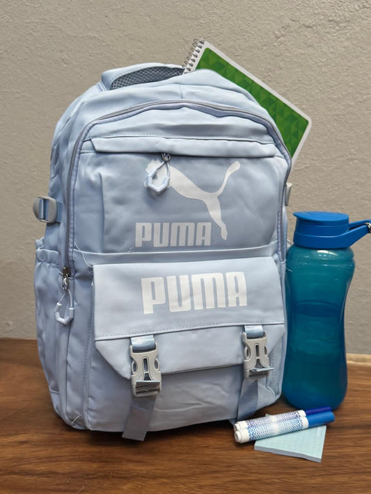 MOCHILA BROCHES PUMA CELESTE