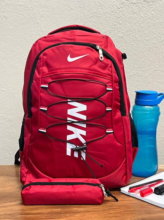MOCHILA CON LAPICERA NIKE AGUJETA ROJO