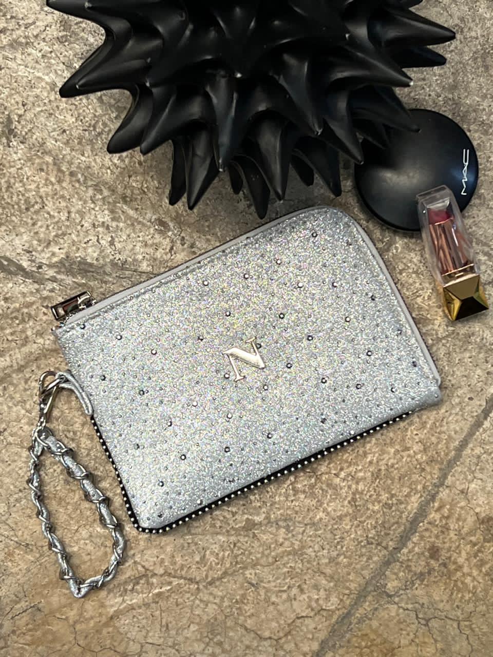 MONEDERO XL PREMIUM PLATA SATURNO H/PLATA
