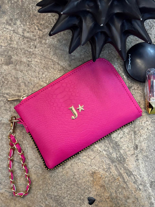 MONEDERO XL PREMIUM FIUSHA VIBORA H/DORADO