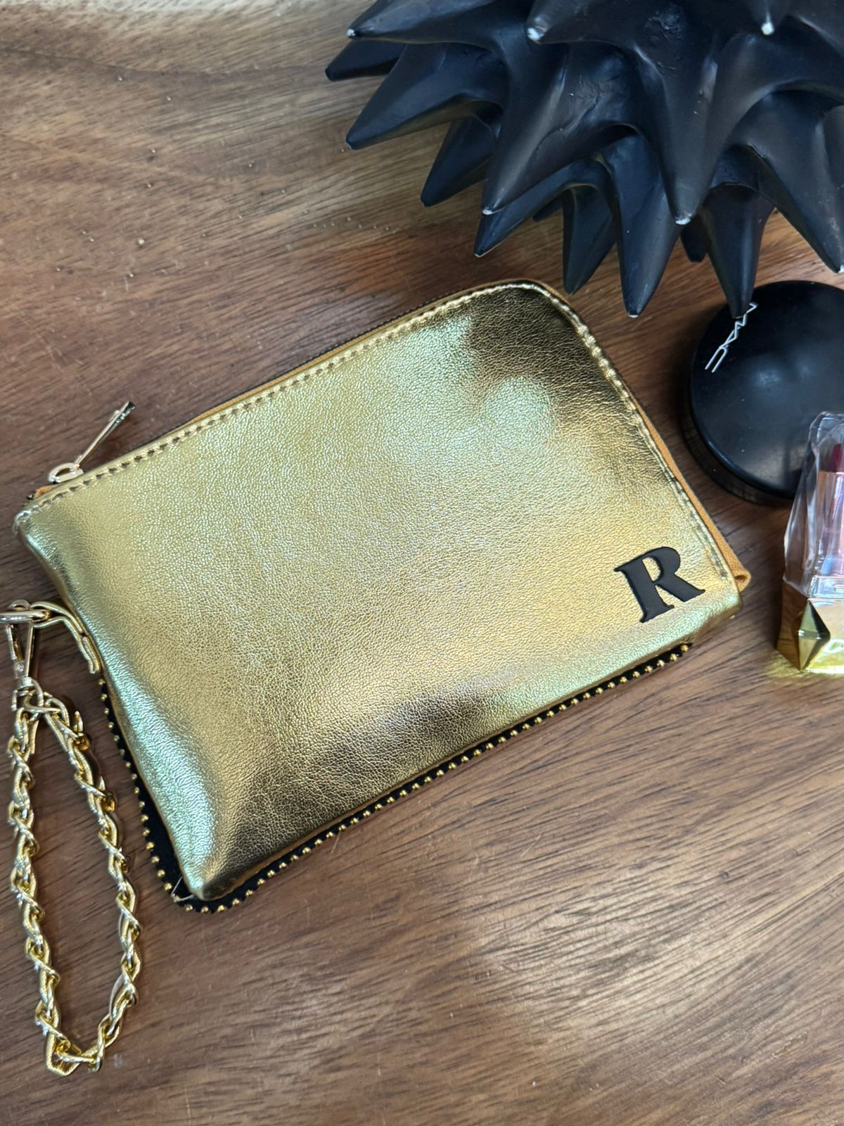 MONEDERO XL PREMIUM LINGOTE MORGAN LISO H/DORADO