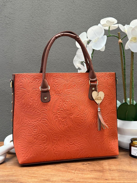 MONTECARLO CINCELADA NARANJA FLORES ESTOPEROL