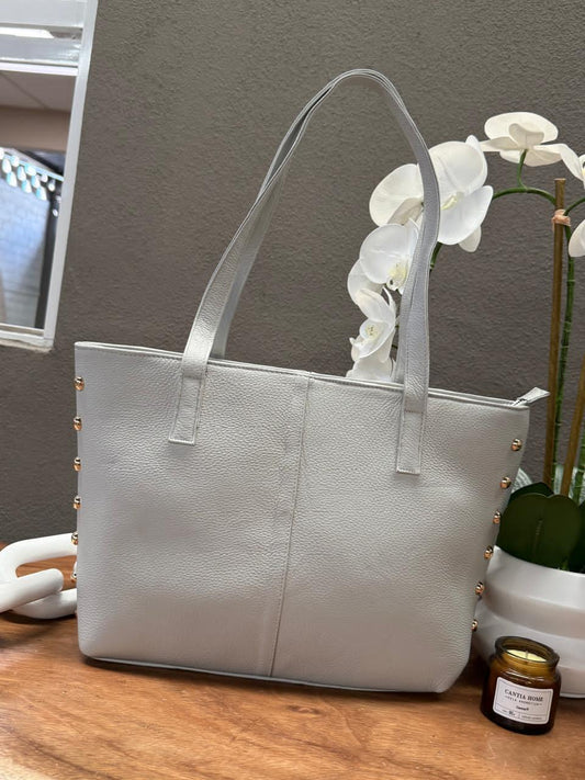 BOLSO 100% PIEL IRLANDA HUESO