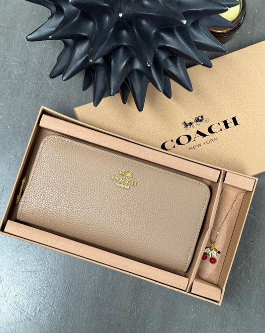 CARTERA COACH DIJE KHAKI LISO