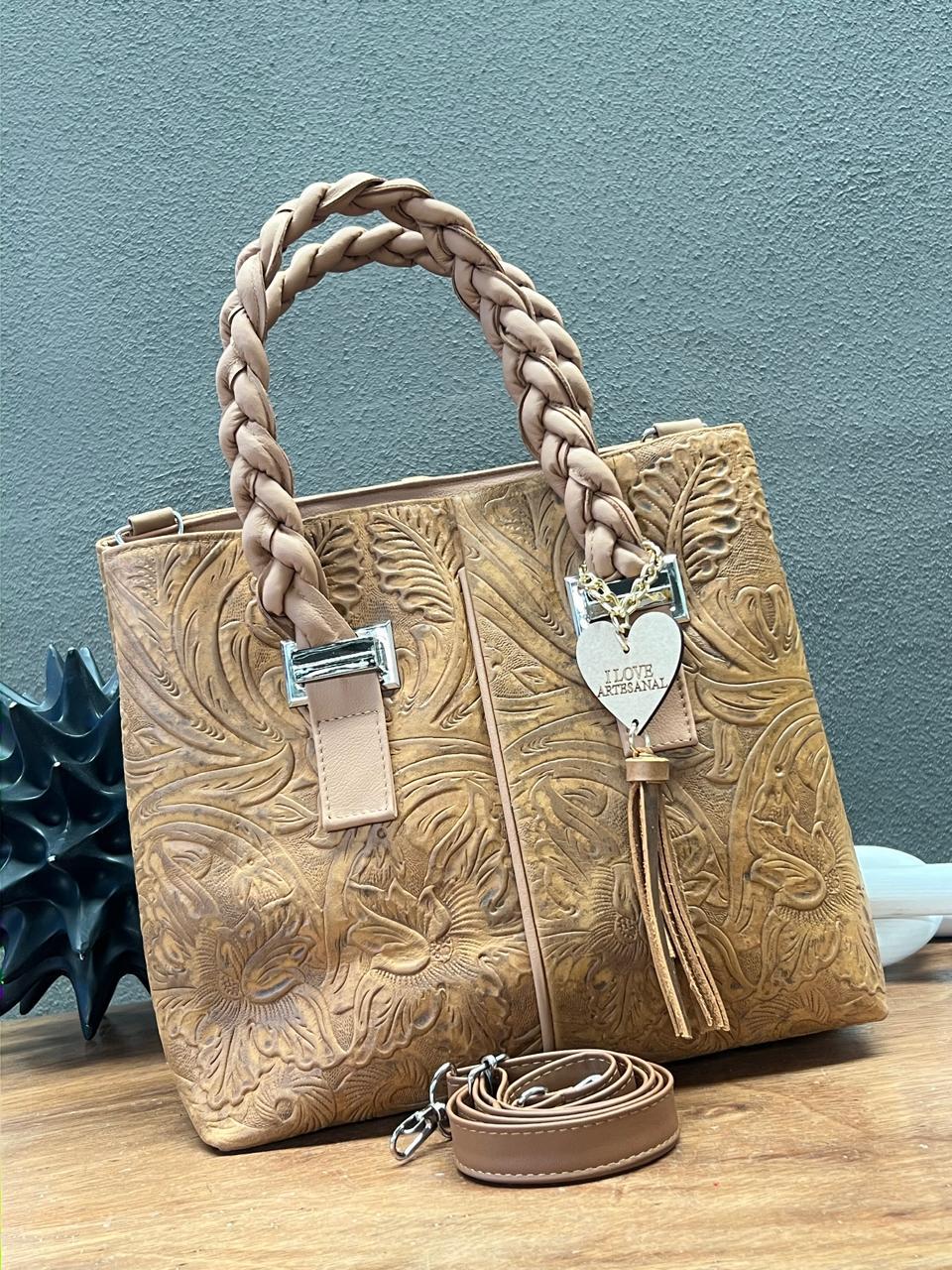 BOLSA ELIZABETH PIEL GRASO MIEL