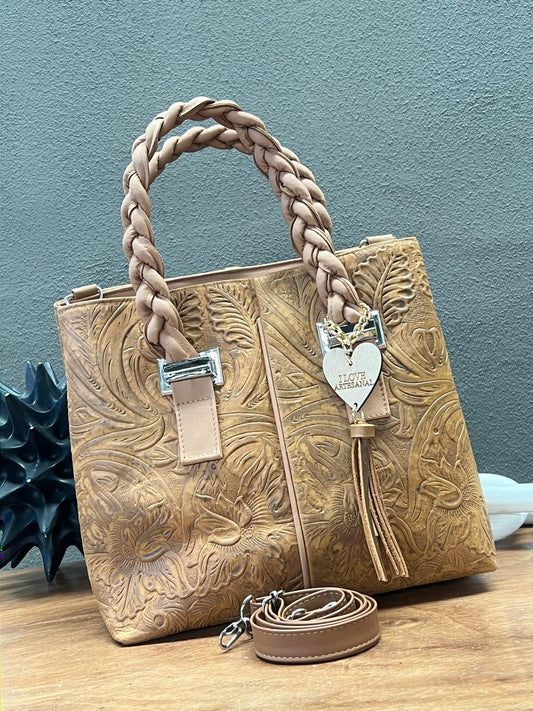 BOLSA ELIZABETH PIEL GRASO MIEL