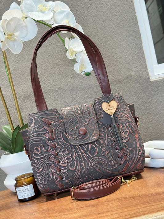 BOLSO EVA VERDE-COBRE
