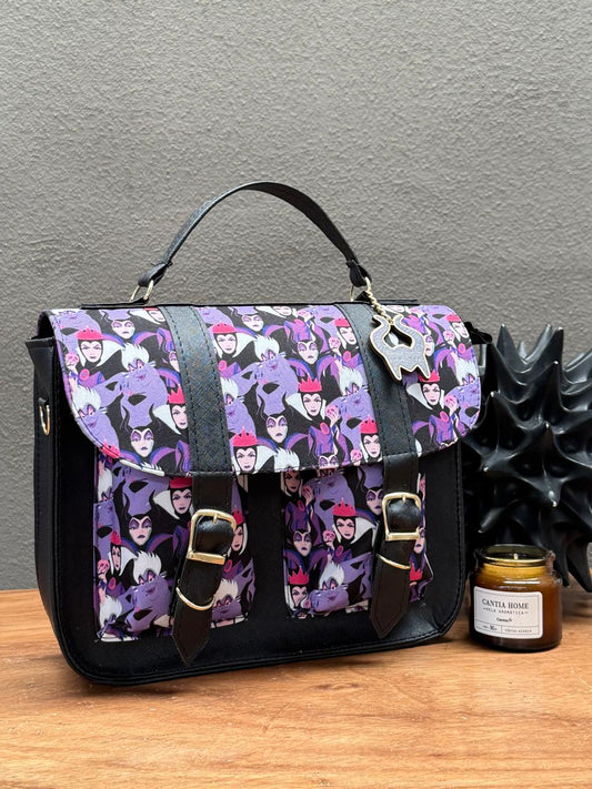 MOCHILA/MALETIN PERSONAJES MALEFICA MORADO-NEGRO