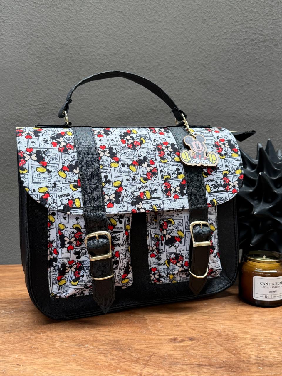 MOCHILA/MALETIN PERSONAJES MICKEY NEGRO