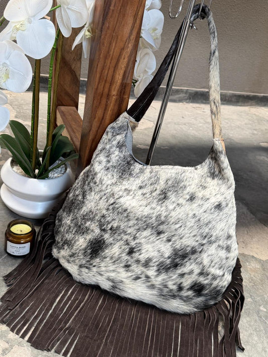 BOLSO ALYSSA DOBLE VISTA PELO CON BARBAS CHOCOLATE