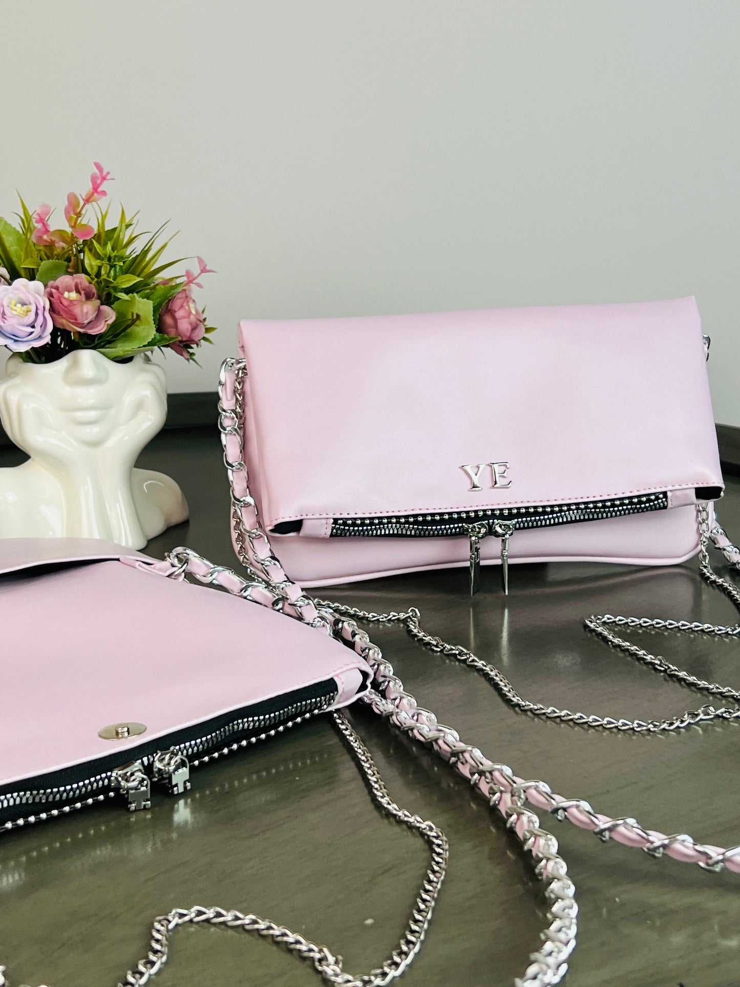 AMONET COLOR ROSA PETALO H/PLATA