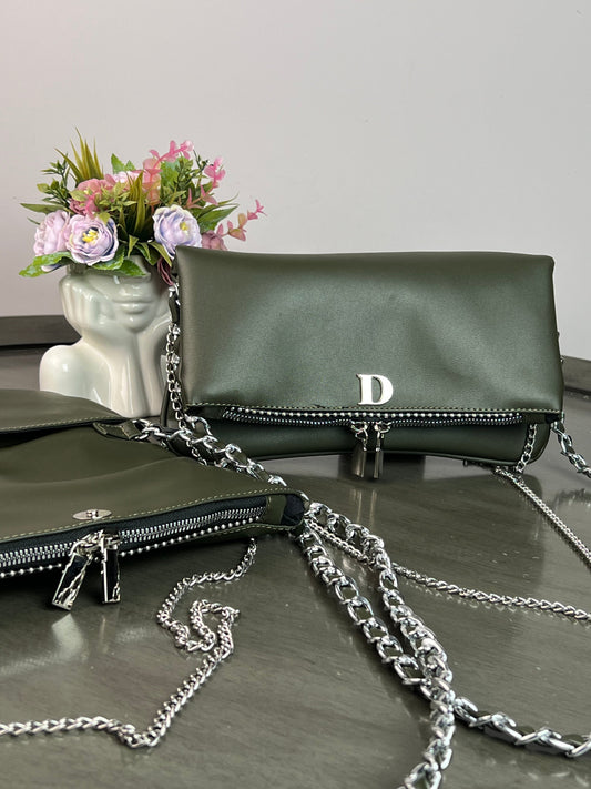 AMONET COLOR VERDE MILITAR H/PLATA