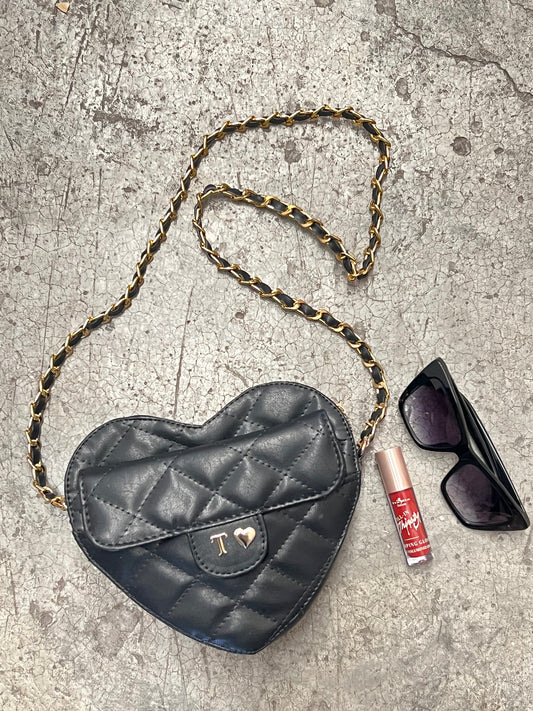 HEART BAG NEGRO H/DORADO