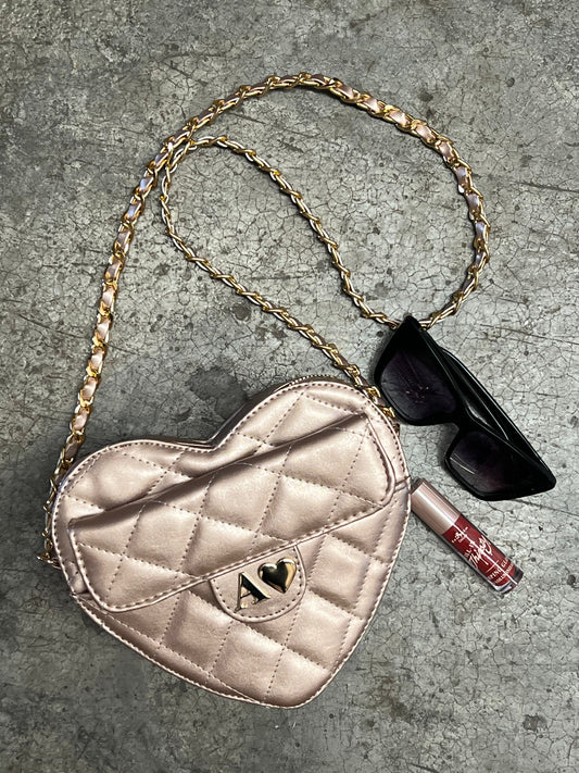HEART BAG METAL CIRCON H/DORADO