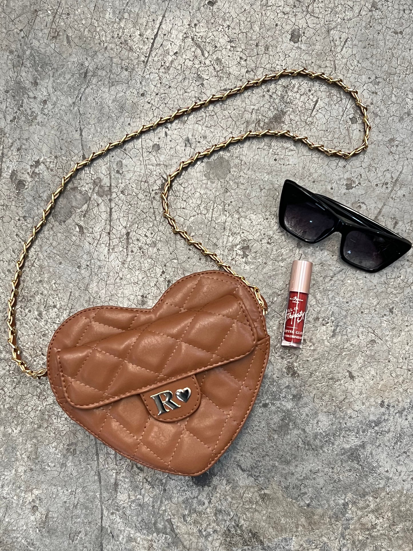 HEART BAG CAMEL H/DORADO