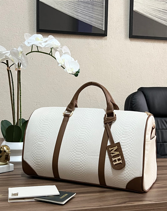 MALETA LCON TAG LATERALES HUESO/CAMEL