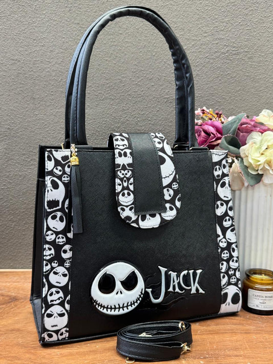 BOLSA BROCHE PERSONAJE JACK NEGRO