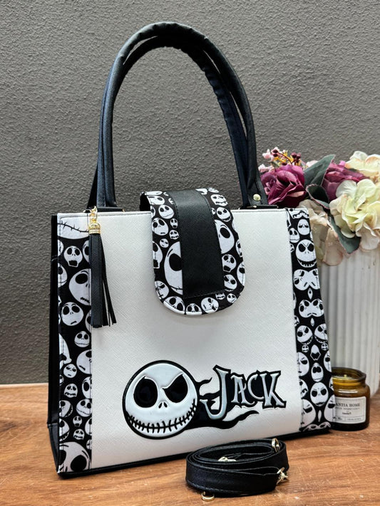 BOLSA BROCHE PERSONAJE JACK BLANCO