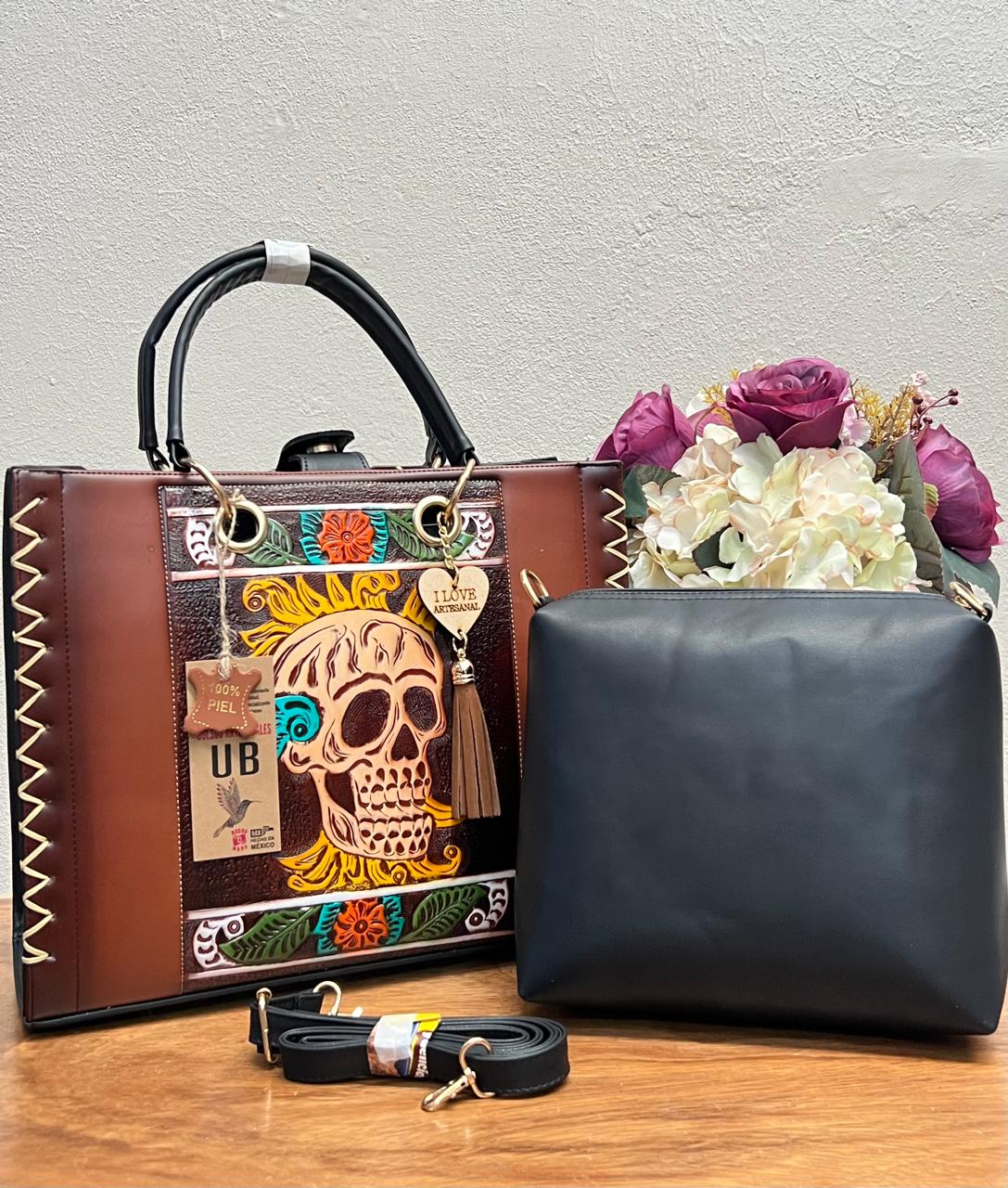 UB DUO ARTESANAL COMBO CALAVERA MARRON/NEGRO