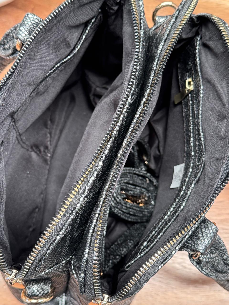 BOLSO 100% PIEL FINLANDIA ANACONDA ANTIMONIO