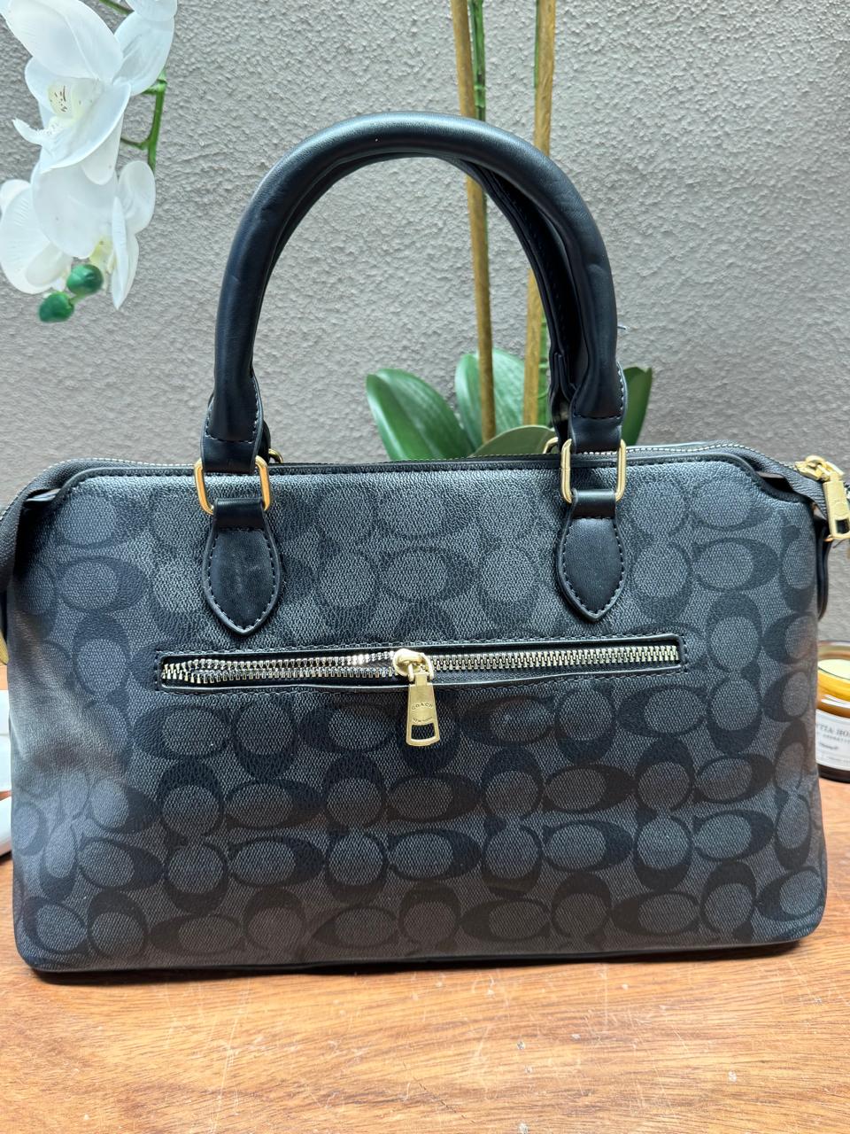 COACH SATCHEL BAG NEGRO