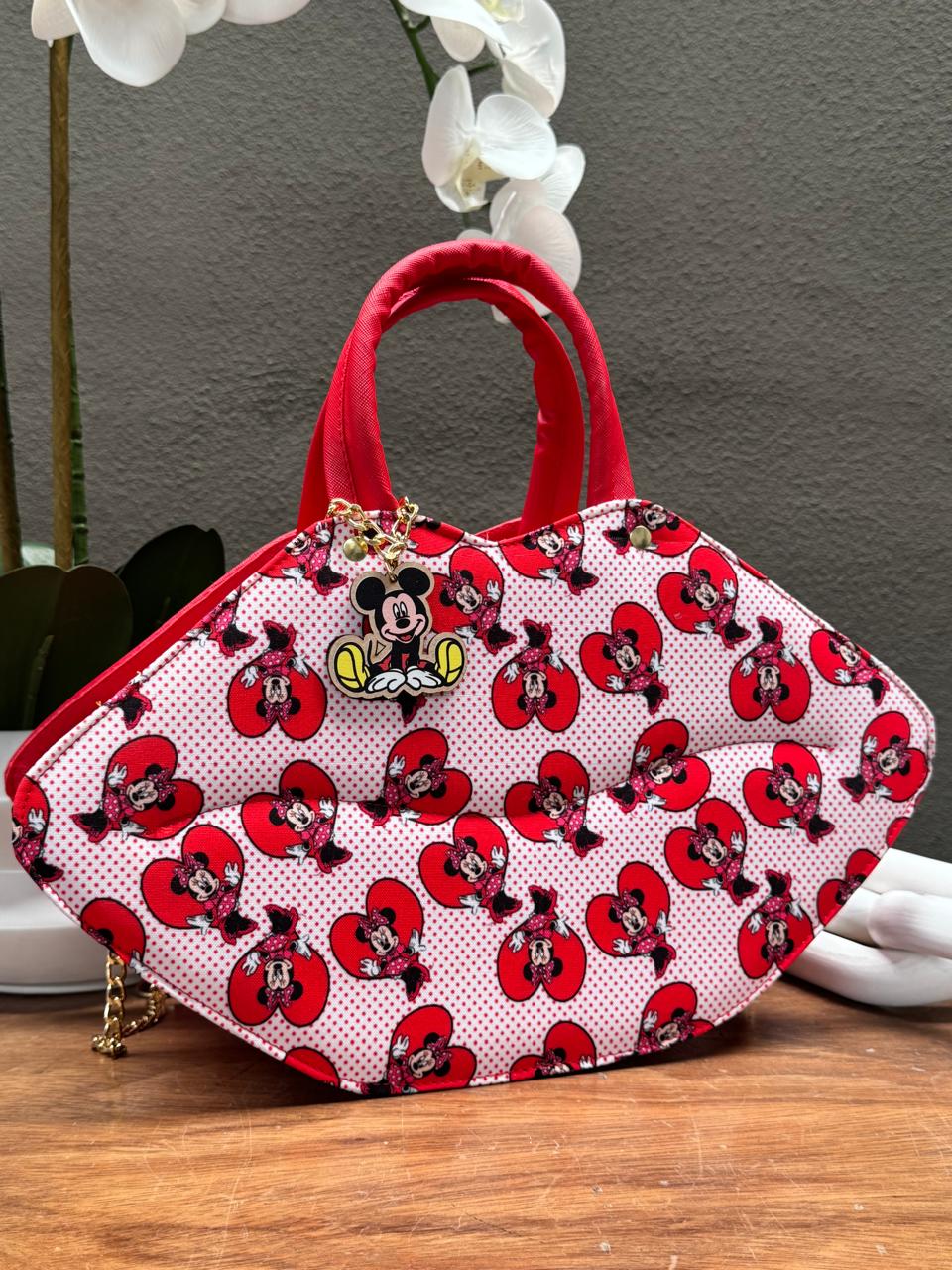 BOLSO BESO PERSONAJE MINNIE MOUSE ROJO