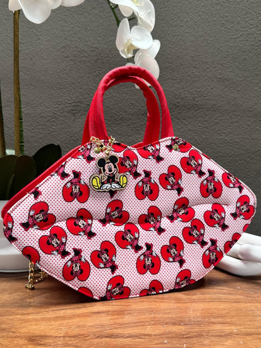 BOLSO BESO PERSONAJE MINNIE MOUSE ROJO