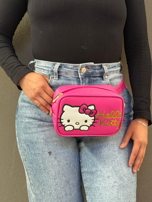 BOLSO/CANGUERERA PERSONAJE HELLO KITTY ROSA