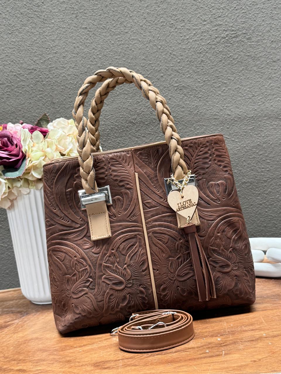 BOLSA ELIZABETH PIEL GRASO COMINO