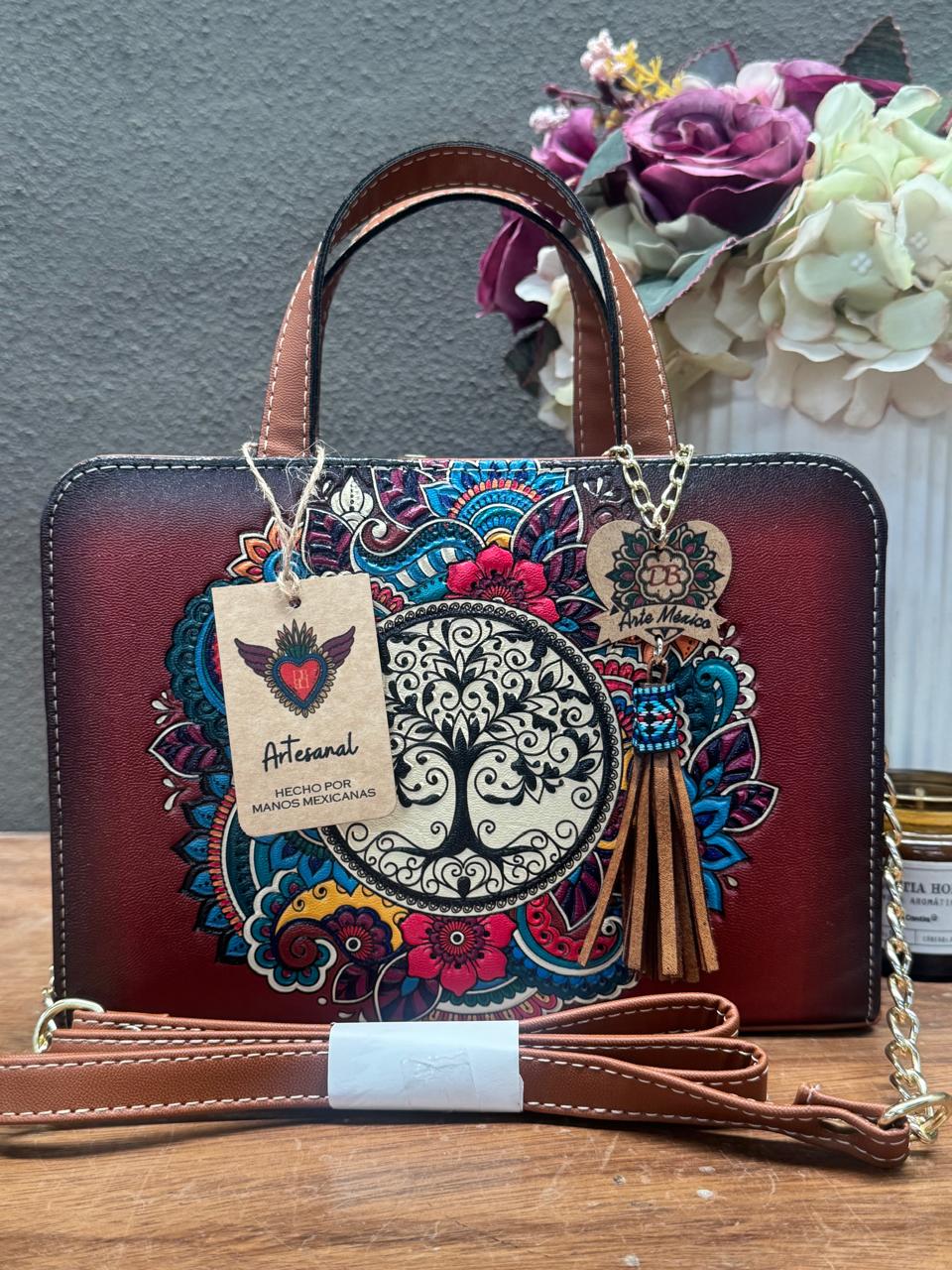 DB CROSSBODY ARBOL DE LA VIDA MARRON
