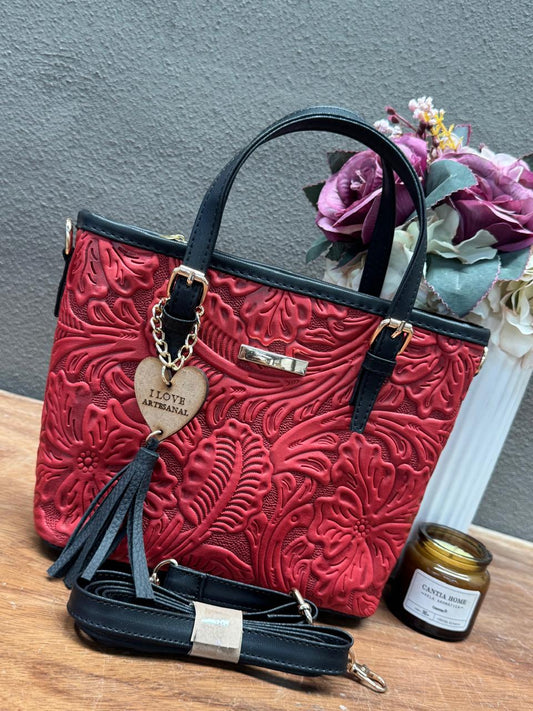 BOLSO CLARA COLOR ROJO