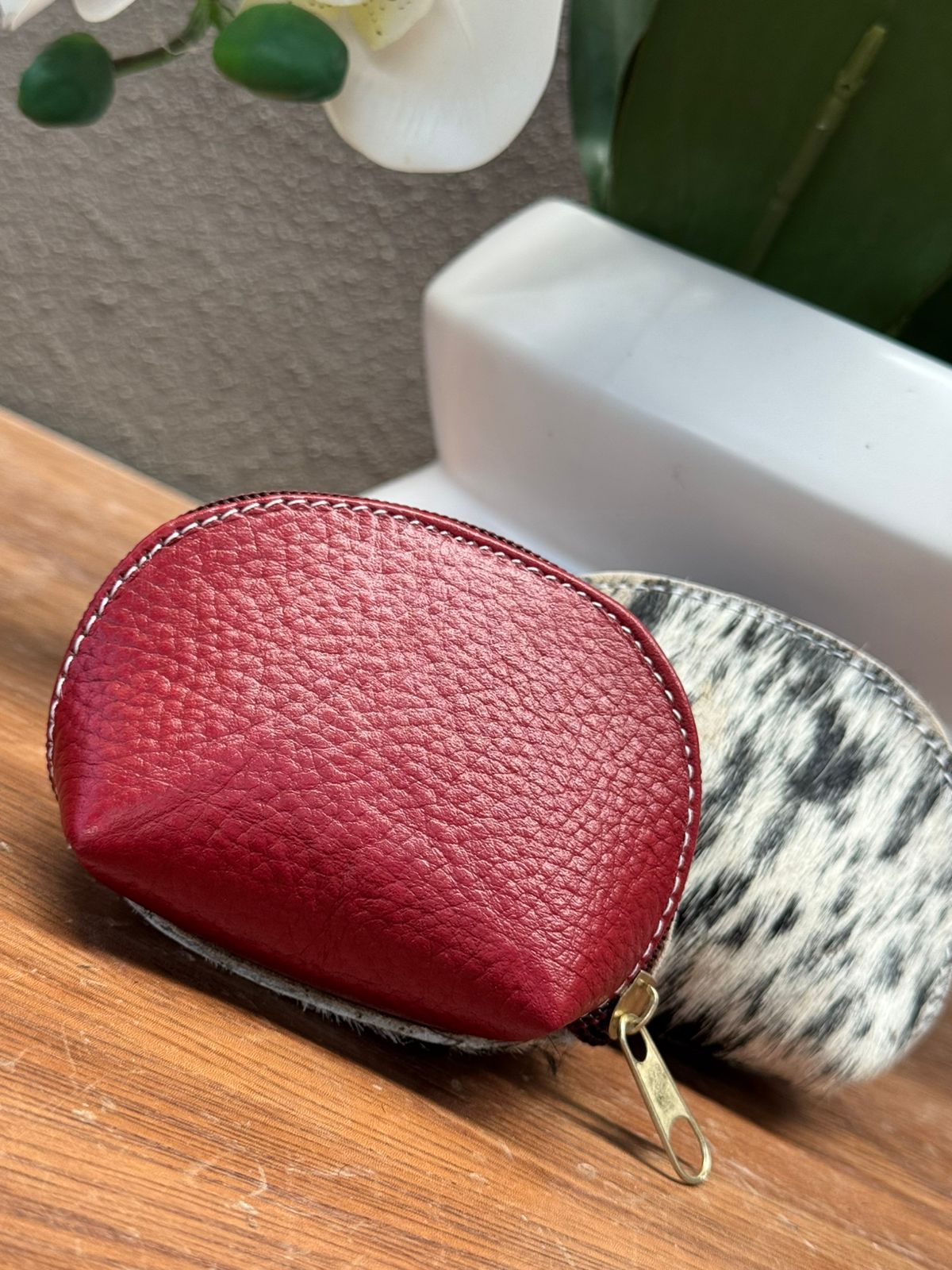 MINI MONEDERO PELO ROJO