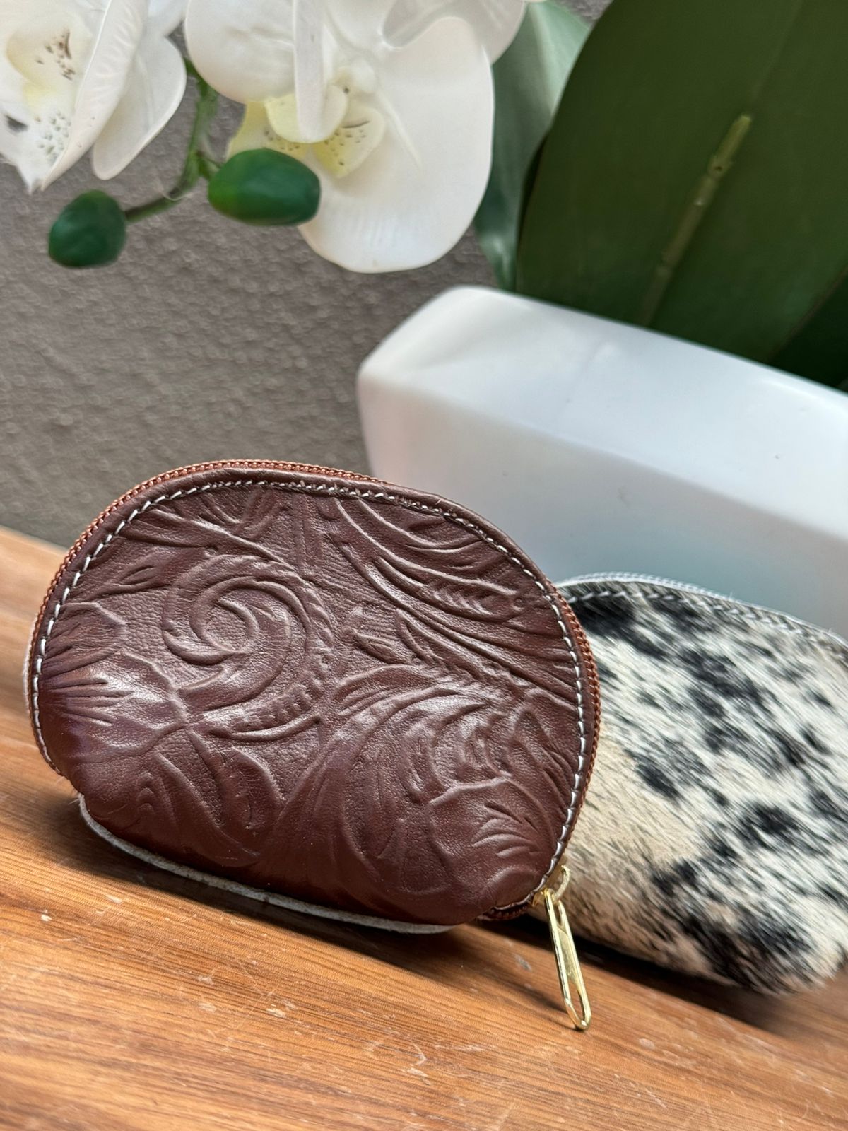 MINI MONEDERO PELO CAFE