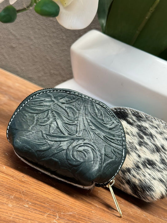 MINI MONEDERO PELO VERDE BOTELLA