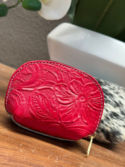 MINI MONEDERO PELO ROJO