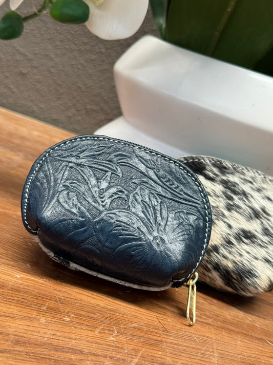 MINI MONEDERO PELO AZUL COBALTO