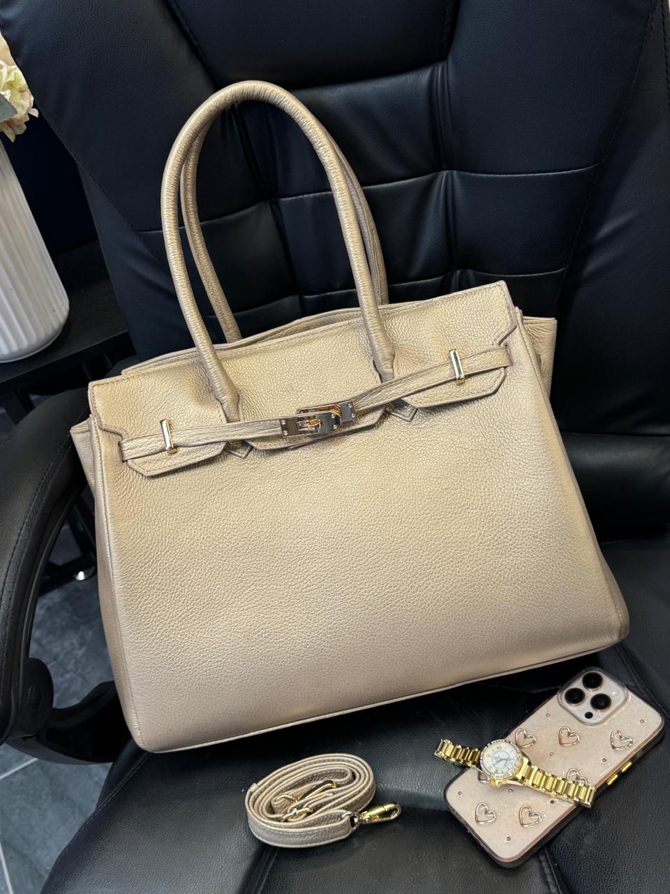 BOLSO 100% BIRKIN 35 PIEL ORO INGLES