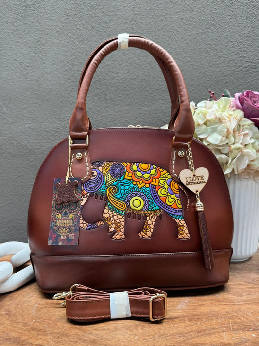 MOD ARTESANAL PACHITA 1 CAFE ELEFANTE COLORES