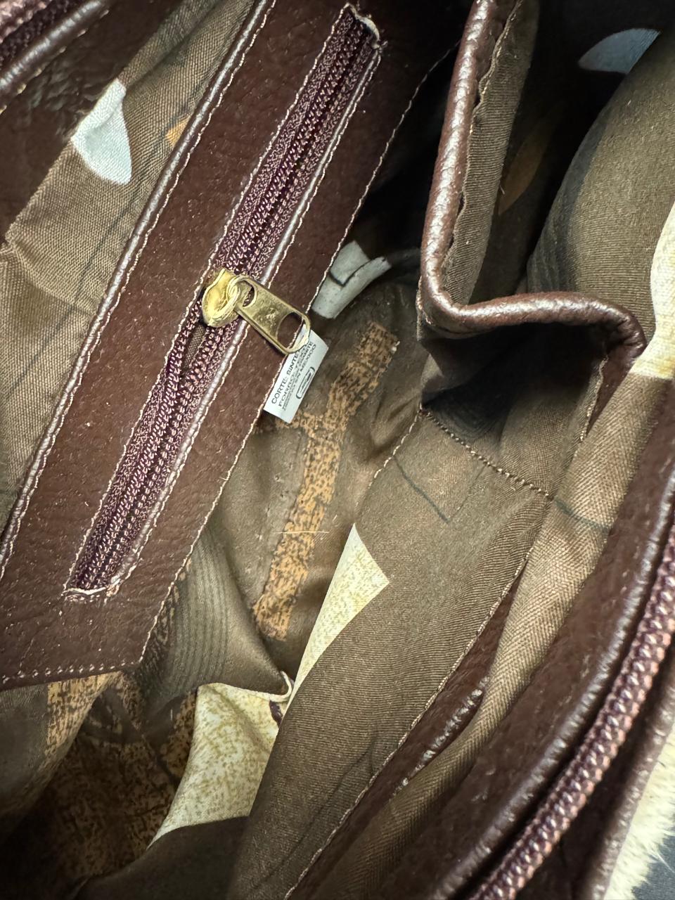 BOLSA BAGUETTE COW AZUL MARINO