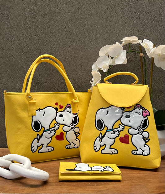 COMBO PERSONAJES SNOOPY AMARILLO