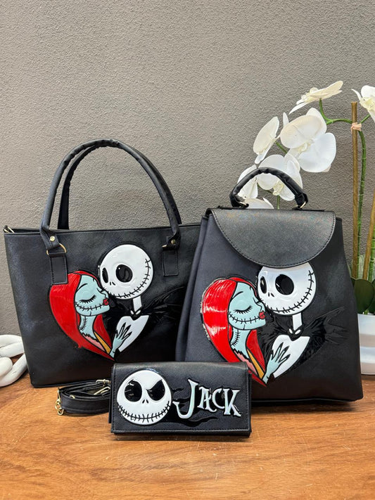 COMBO PERSONAJES JACK AND SALLY NEGRO