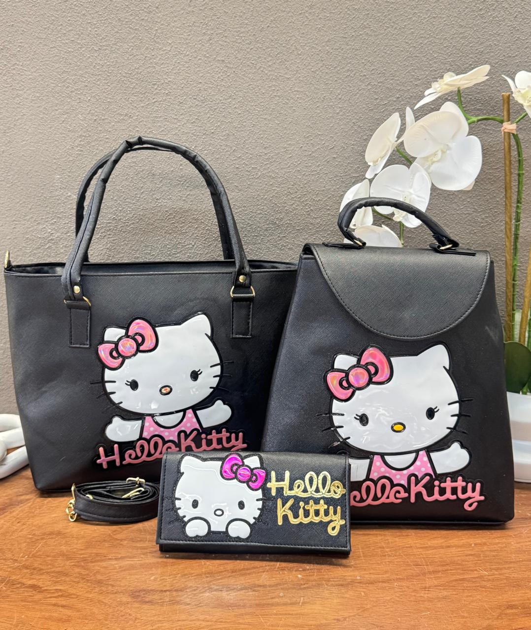 COMBO PERSONAJES HELLO KITTY NEGRO