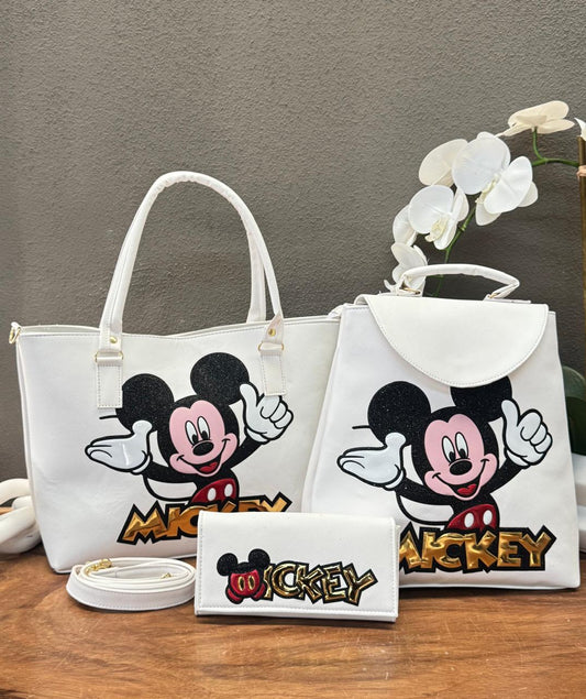 COMBO PERSONAJES MICKEY MOUSE BLANCO